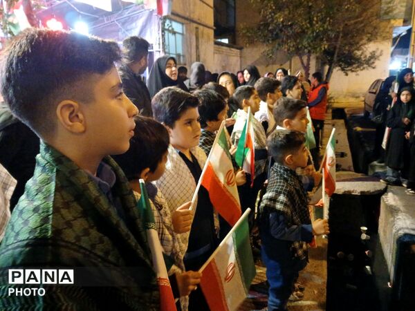 نهمین شب از خدمت‌رسانی اداره آموزش و پرورش کردکوی قالب موکب مردمی