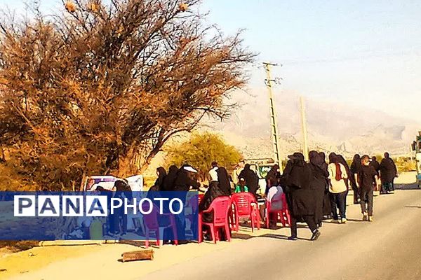 پذیرایی موکب‌ها از جاماندگان اربعین حسینی در شهرستان باشت