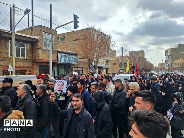 تشییع پیکر مطهر شهید والامقام ابوالفضل اسماعیلی در شهر صوفیان