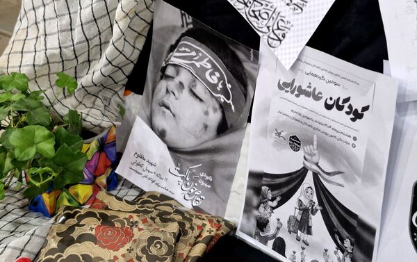 گردهمایی کودکان عاشورایی در گلوگاه 