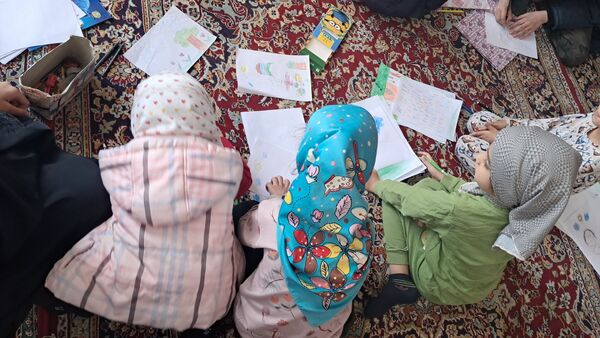 برپایی غرفه کودک در نمازجمعه کاشمر