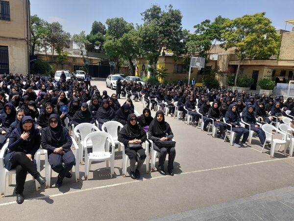 مراسم شهادت سیدالشهدای خدمت در هنرستان فنی‌وحرفه‌ای بدیع مشهد 