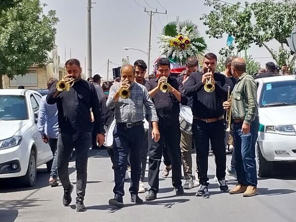 تشییع پیکر مطهر شهیده مریم قنبریان شهید جنایت رژیم صهیونیستی در آستان مقدس حضرات سیدالکریمان