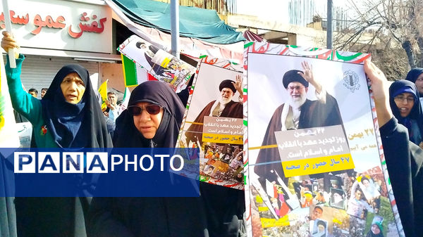  حضور پرشور مردم شیراز در چهل و هفتمین سالگرد پیروزی انقلاب اسلامی ایران 