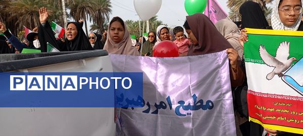 راهپیمایی باشکوه ۲۲ بهمن در فین؛ جلوه‌ای از حضور پرشور مردم