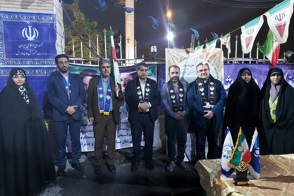 حضور معاون پرورشی شهر تهران در موکب سازمان دانش‌آموزی شهر تهران 