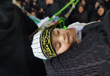 سفیران کوچک عاشورا در آیین شیرخوارگان حسینی