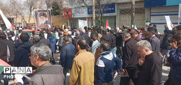 حضور مقتدر مردم آشخانه در راهپیمایی روز قدس