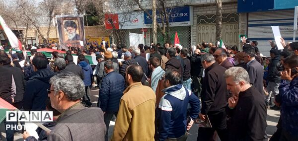 حضور مقتدر مردم آشخانه در راهپیمایی روز قدس