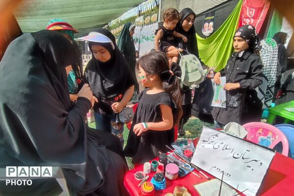 برپایی موکب توسط مدارس ناحیه دو شهرری به مناسبت اربعین حسینی 