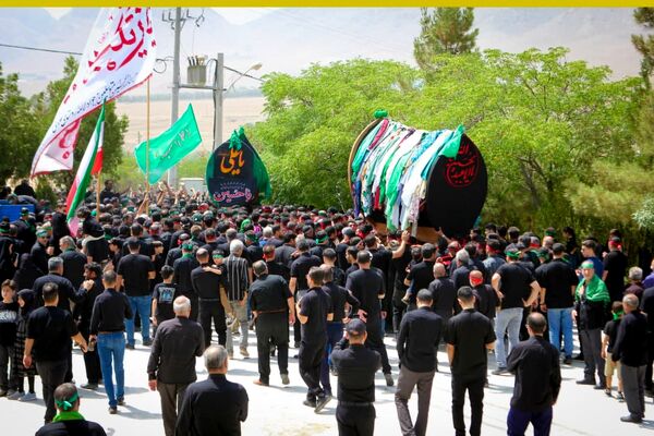 برگزاری مراسم ملی وداع نخل‌های روستاهای علوی و خاوه اردهال