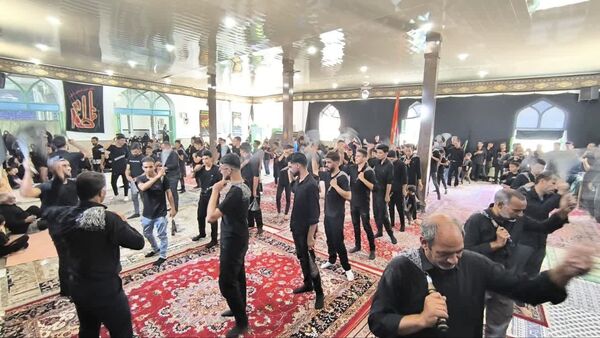 مراسم عزاداری و زنجیرزنی تاسوعای حسینی در شهر حسن آباد جرقویه علیا 