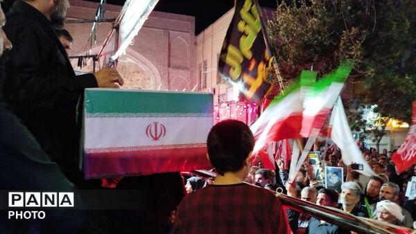تشییع شهید رحمان جعفری در نیشابور