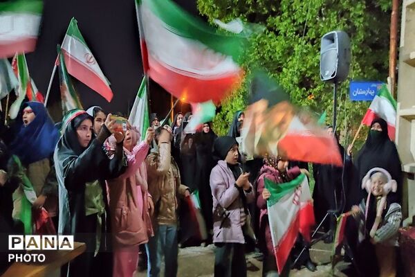 هم صدایی مردم شهر بار در حمایت از آرمان ها 