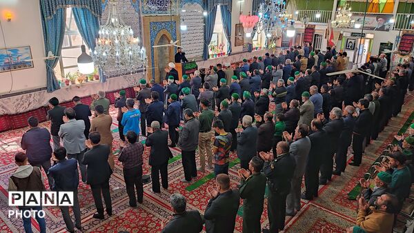 اقامه نماز عبادی سیاسی جمعه در شهر دارالسادات بار نیشابور 