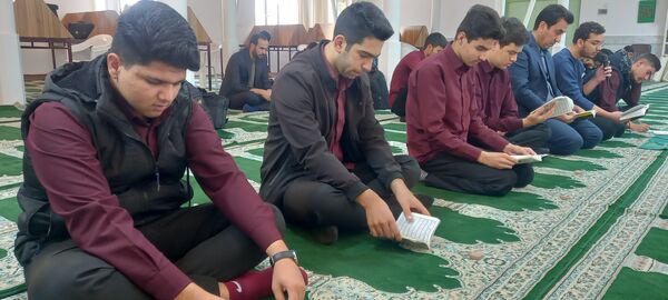 مراسم هیات دانش‌آموزی دبیرستان نمونه آیت الله خامنه‌ای کاشمر
