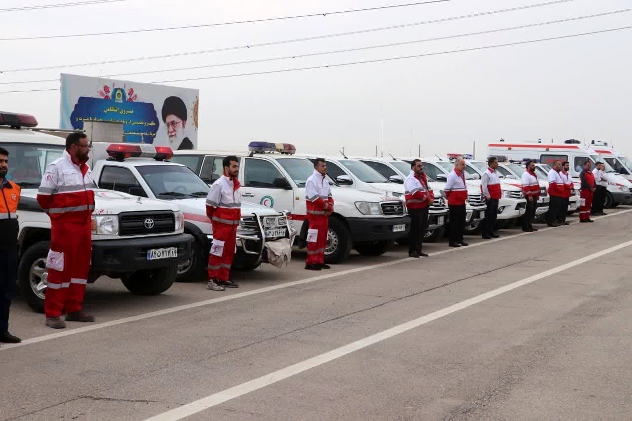 آماده‌باش تیم‌های عملیاتی هلال احمر در ۹ استان
