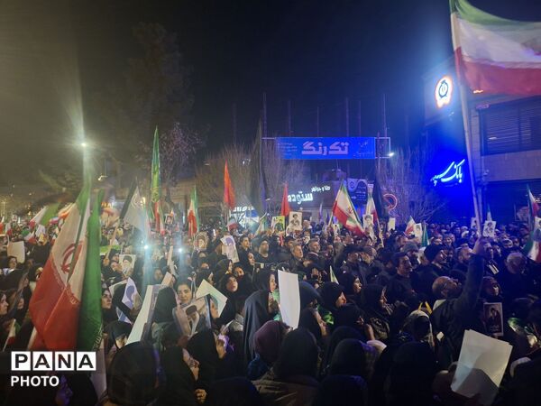 تجمع بزرگ مردم غیور و ولایتمدار نیشابور در خونخواهی از امام شهید