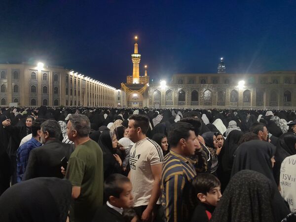 شب میلاد امام هشتم شعیان در حرم مطهر رضوی