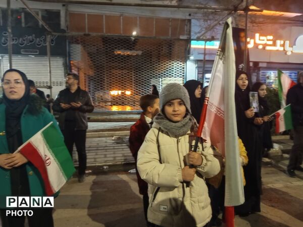 حضور حماسی مردم شهرستان نیشابور در اجتماع بیستمین شب