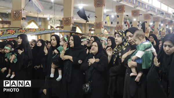 شیرخوارگان حسینی در مصلی پاکدشت؛ تجلی عشق به کوچک‌ترین سربازان عاشورا