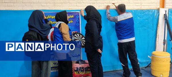برگزاری مسابقه استعدادیابی دارت در اردوی تمشک دختران شهرستان شیروان
