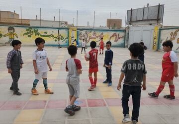 تست استعدادیابی  ورزش بسکتبال در مدارس شهرستان میبد 