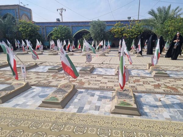 حضور دانش‌آموزان دبیرستان شهیده معصومه قزوینی در اردوی راهیان نور جنوب