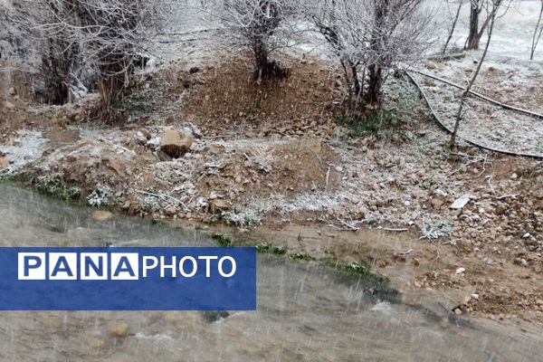 بارش باران و برف الهی در نوروز ۱۴۰۴ در شهر زیبای بار 