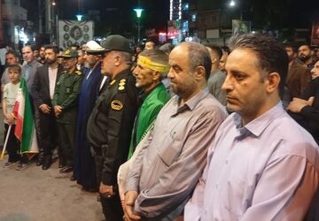 اجتماع وهمبستگی مردم شهرستان کوهدشت دردفاع از وطن وتجدید بیعت بارهبر 