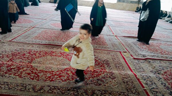 حضور کودکان در نماز جمعه کاشمر 