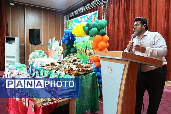 برگزاری جشن الفبای پسران دبستان شهدای غزه در کانون ملائک شهرستان قرچک با حضور گروه نمایشی روناک