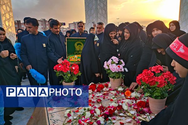 افتتاحیه یادمان شهدای گمنام بوستان ارغوان در نیشابور 