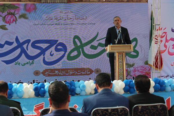 آیین نمادین نواختن زنگ آغاز تحصیلی در مدارس خوزستان