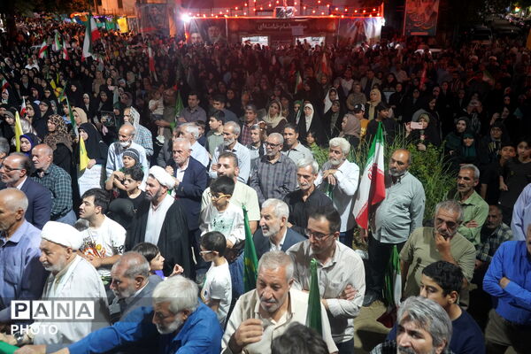 نود و پنجمین شب اجتماع مردمی در آستانه عید غدیر با شور ولایت