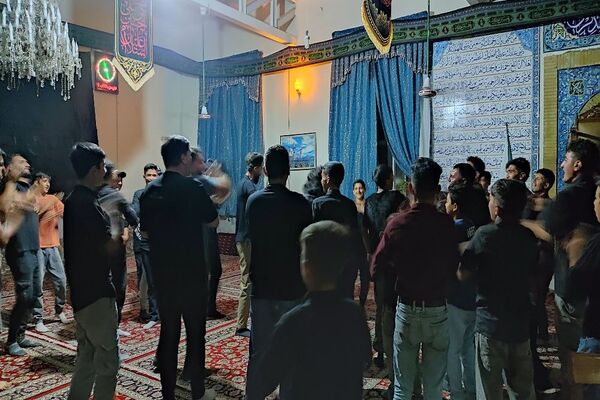 شام غریبان حسینی در مسجد جامع شهر بار