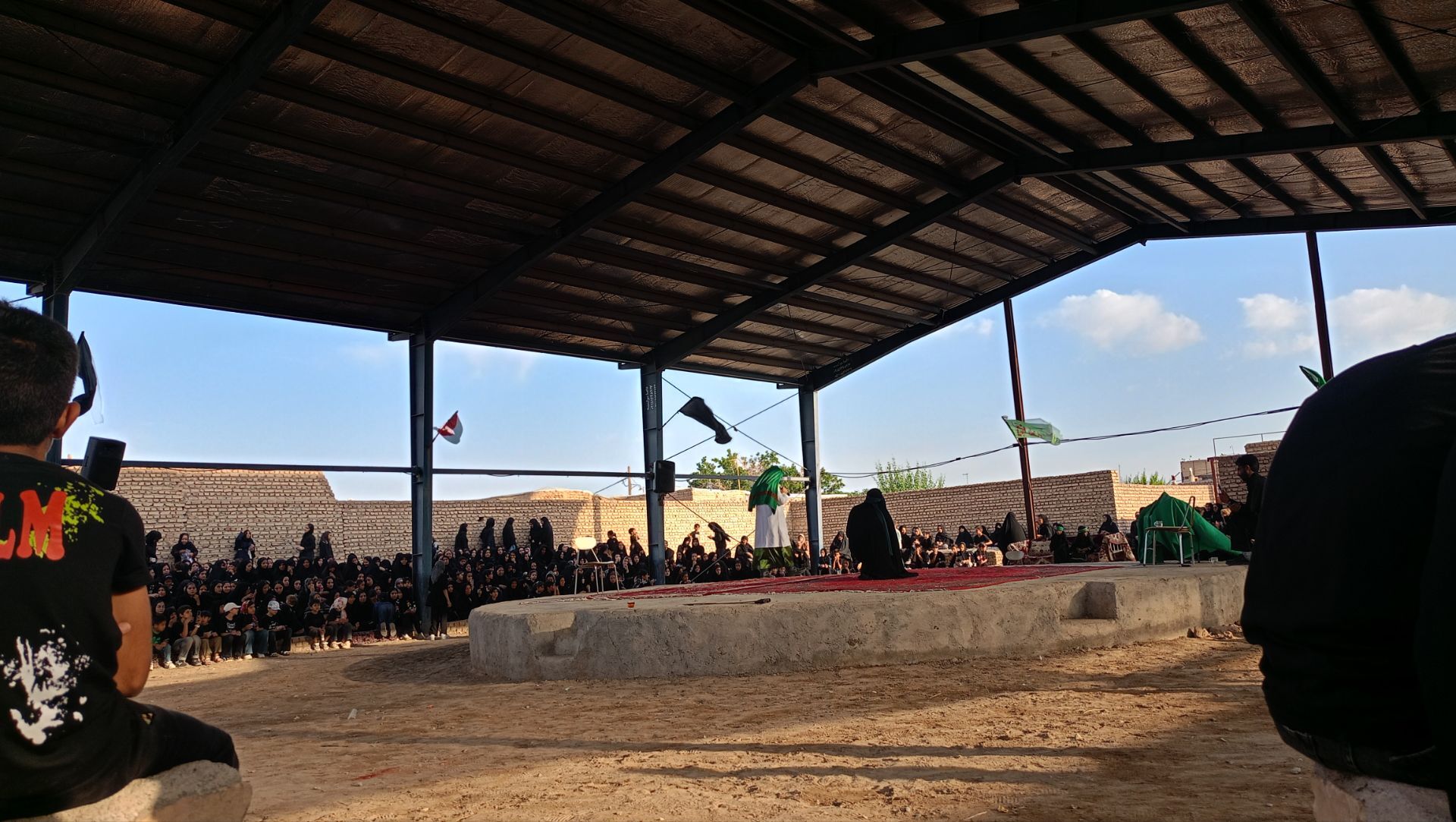 مراسم عزاداری عصر عاشورا در روستای نصرآباد