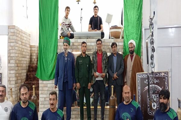 جشن امتیازدهی سالانه ورزشکاران به مناسبت روز فرهنگ پهلوانی و ورزش زورخانه ای در گود باستانی شهر بار 