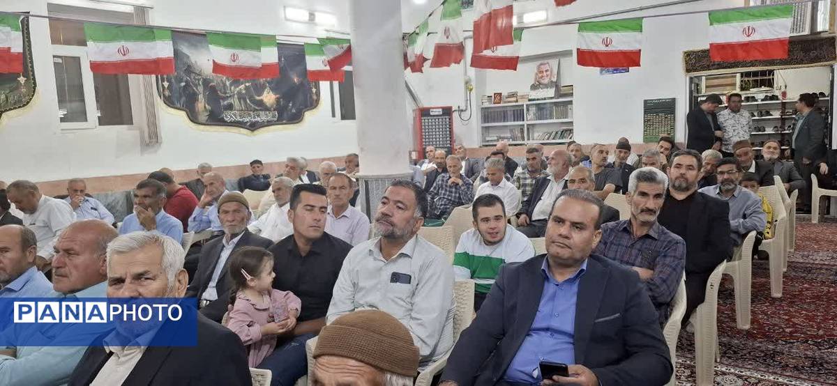 برگزاری یادواره شهدا در روستای نامن شهرستان داورزن