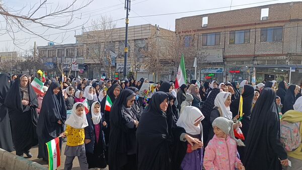 راهپیمایی 22 بهمن در شهرستان فاروج 
