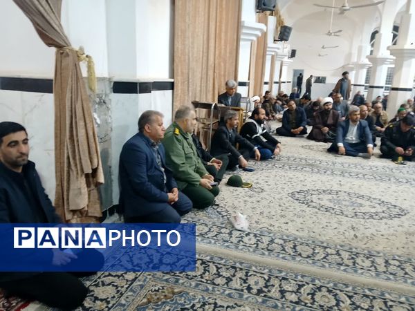 مراسم گرامیداشت شهدای مقاومت و تشیع نمادین پیکر پاک شهید سید حسن نصرالله در خلیل آباد 
