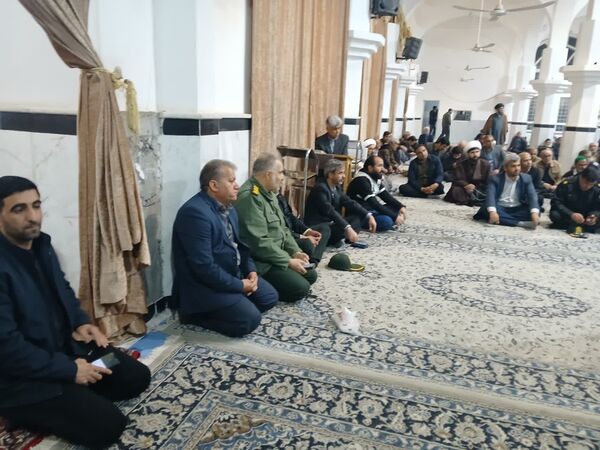 مراسم گرامیداشت شهدای مقاومت و تشیع نمادین پیکر پاک شهید سید حسن نصرالله در خلیل آباد 