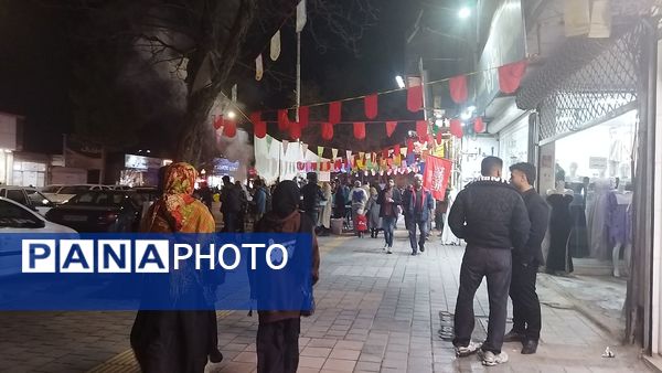 گذری بر فعالیت چایخانه امیر المومنین در شب میلاد حضرت مهدی ( عج)