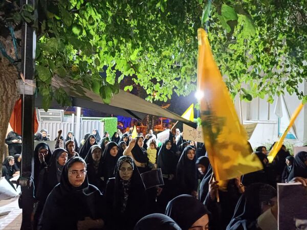 تجمع دانشجویان دانشگاه علوم پزشکی شیراز در محکومیت جنایت رژیم صهیونیستی
