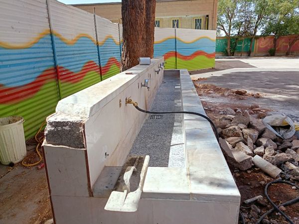 آماده سازی دبیرستان میثاق برای اول مهر