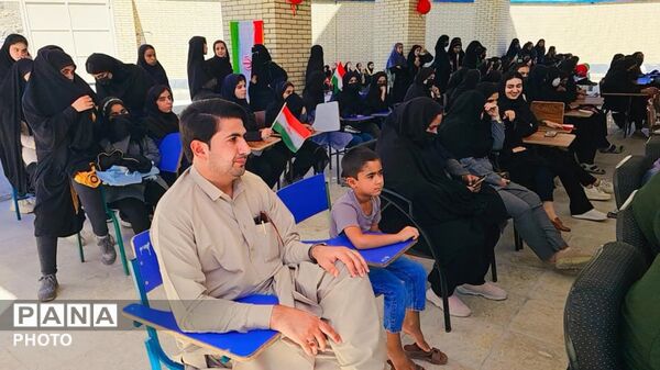 طنین «زنگ مهر و مقاومت» و نجوای قرآن و نماز در مدارس شهرستان سرباز