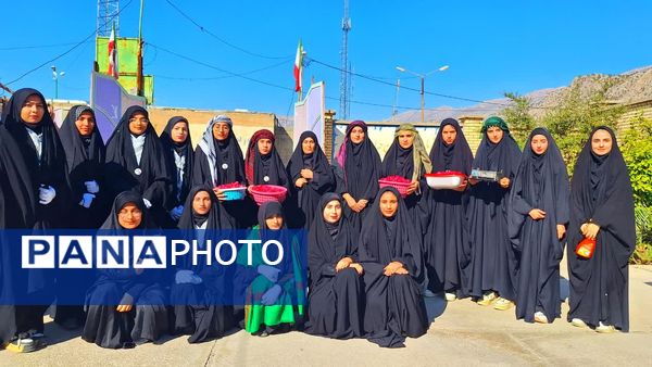 استقبال از شهدای گمنام در دبیرستان حضرت زینب(س) شهرستان لنده