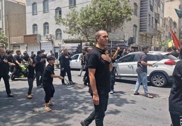 برگزاری مراسم روز عاشورا در خیابان آقاجانلو