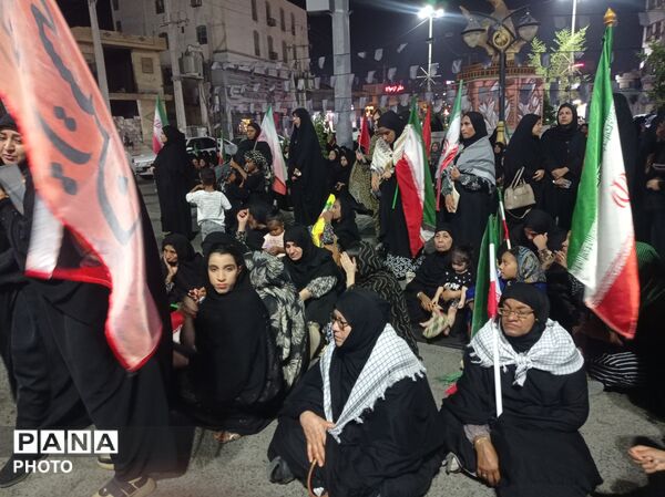 مراسم جاماندگان مراسم تشییع رهبر شهید در میناب