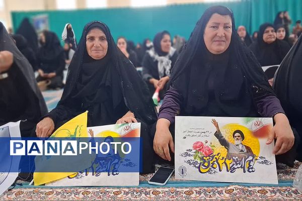 راهپیمایی یوم الله ۲۲ بهمن در شهرستان باشت با حضور گرم مردم